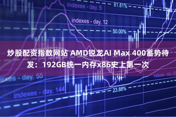 炒股配资指数网站 AMD锐龙AI Max 400蓄势待发：192GB统一内存x86史上第一次
